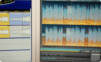 Écran de restauration avec spectrogramme